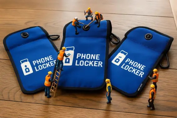 Érdekel, hogyan készülnek a Phone Locker® zárható, jelblokkolós telefontokok?